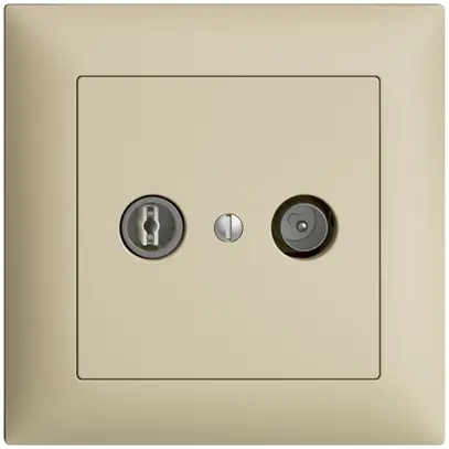 Prise TV-R ENC EDIZIOdue 11dB vanille à large bande 5…2000MHz, FMI 