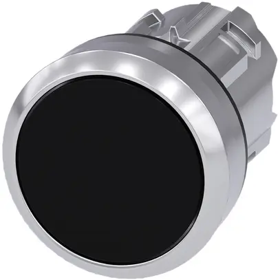Drucktaster Siemens SIRIUS ACT schwarz Metall hochglanz 