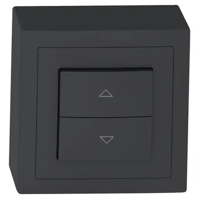 Pulsante a bilico per tapparella AP SIDUS antracite 