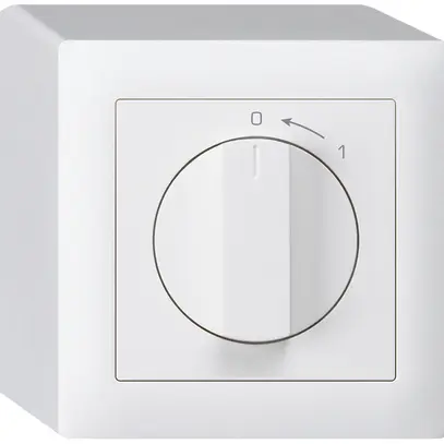 Contatto rotativo AP 0<-1/2L bianco kallysto con manopola 