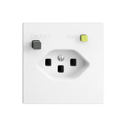 Presa INC EDIZIOdue T23 FI 30mA F, bianco 