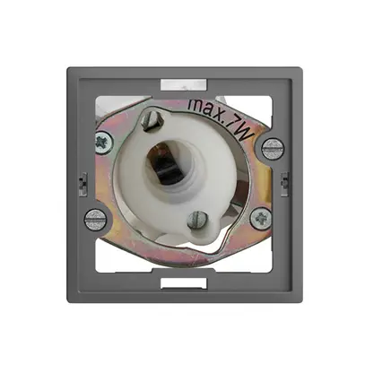 Lampada spia INC EDIZIOdue grigio scuro 5W senza calotta piatta 