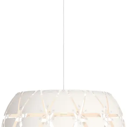 Lampada a sospensione myLiving Sandalwood E27 Ø600×480…1980mm IP20 bianco 