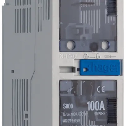Sezionatore HPC weber.silas DIN000 690VAC 100A parete/profilo uscita alto/basso 