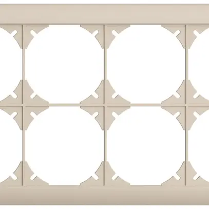 UP-Kopfzeile EDIZIOdue SNAPFIX® 2×4 horizontal 268×148mm crema 