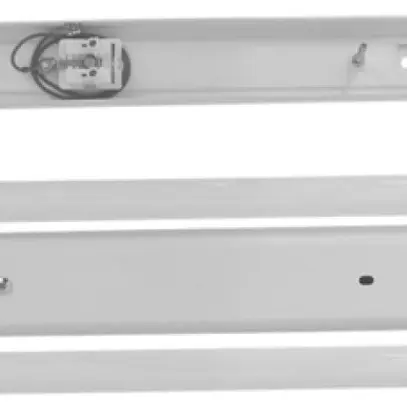 Réglette LED T8 Hegra, blanc sans tube, 2×lpe latérale 1200mm 