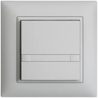 Poussoir ENC KNX 1× EDIZIOdue colore gris clair RGB sans LED avec insert papier 
