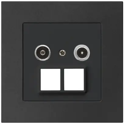 Prise multimédia ENC kallysto.pro R/TV 14dB 2GHz noir 