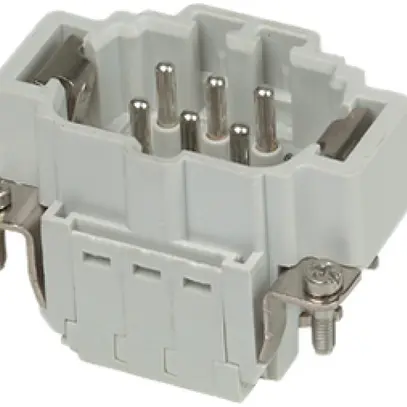 Intérieur de prise male B6PI 0.5…2.5mm² 20…14 AWG, Push-In 