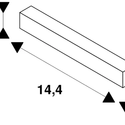 Raccord longitudinal SLV 48V TRACK 2-pôles noir 