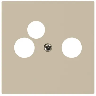 Plaque frontale kallysto beige pour R/TV-NET 60×60mm 