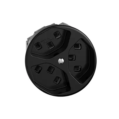 Prise STANDARDdue 3×T23 noir 