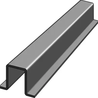 Canale portacavi Niedax 54×54mm L=3m grigio selce, senza alogeno 