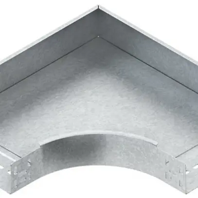 Gomito 90° Niedax per passacavi 60×502mm con guide laterali n.perf.ac zinc caldo 