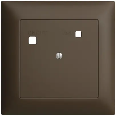Kit frontal EDIZIOdue pour prise FI FMI, plein, coffee 