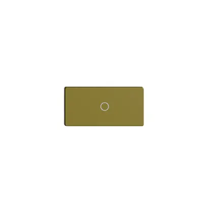 Poussoir 1/2 ENC Edue Wiser symbole O (hors) olive 