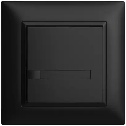 Pulsante INC KNX 1×EDIZIOdue nero RGB senza LED con inserto carta 