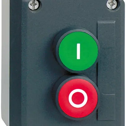 Poussoir AP Schneider Electric 2 éléments 1F vert + 1O rouge 