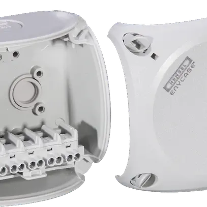 Boîte de dérivation AP Hensel KF G avec bornes 5×2.5mm² gris 
