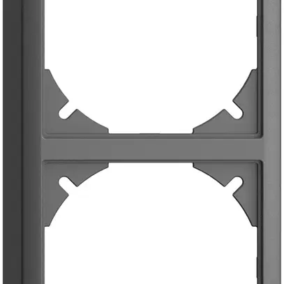 Capot EDIZIOdue 39mm I-I gris foncé pour combinaison vertical/horizontal 