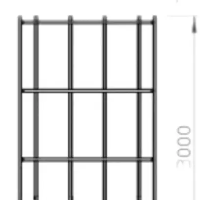 Canale a griglia Bettermann GR-Magic 400×55×3000mm VA 1.4401 