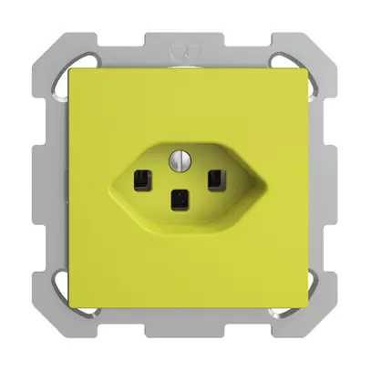 Presa INC EDIZIOdue T23 16A lemon, con morsetti innest. 
