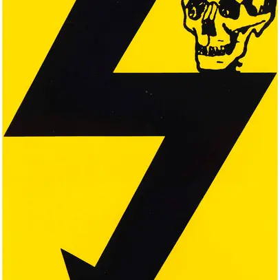 Plaque d'avertissement Al 160×230mm jaune/noir 