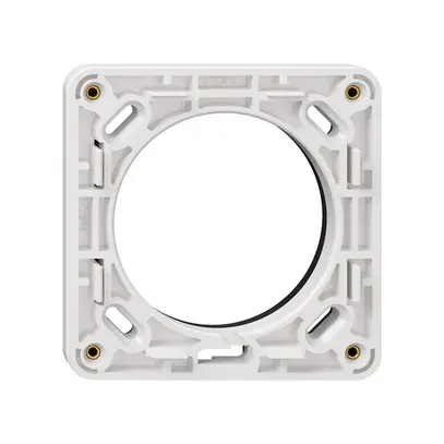 Cadre de montage NUP NEVO, 1×1, avec joint en caoutchouc mousse, 87×87mm, blanc 