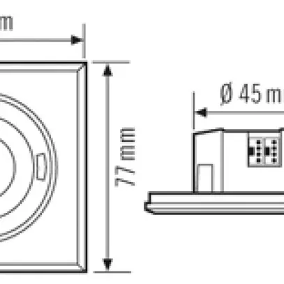 Rilevatore di presenza ENC KNX ESYLUX PD-FLAT 360i/8 SW 