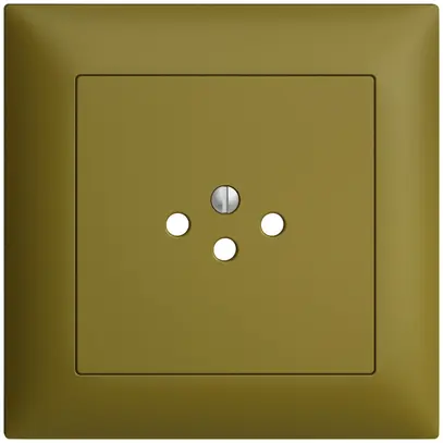 UP-Frontset EDIZIOdue olive 88×88mm 1×T12 