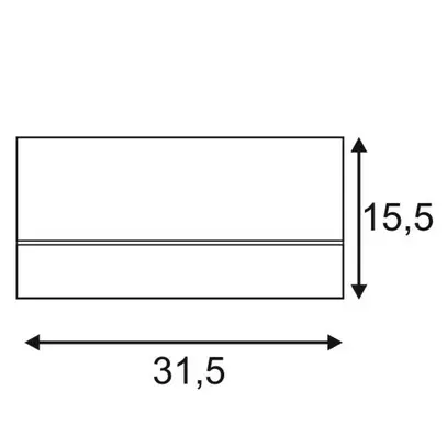 Plafonnier SLV KARDAMOD SURFACE, 2×GU10 75W carré IP20 noir 