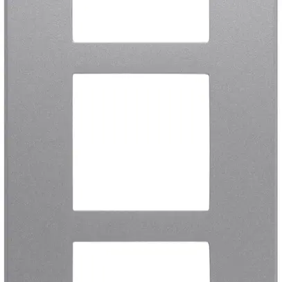 Cadre de recouvrement ATO 1×3 module, soft alu 