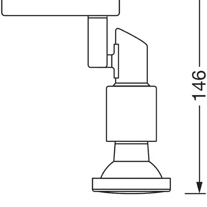 Plafonnier LDV LED SPOT GU10 1×2.6W 1×230lm 2700K argent 