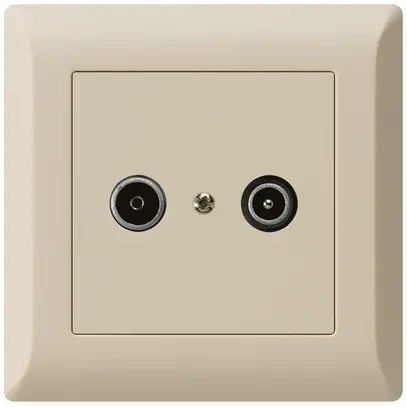 Prise de passage ENC kallysto.line R/TV 14dB beige 