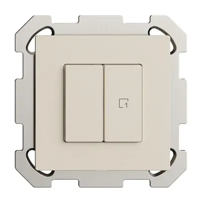 Stazione secondaria INC 1K/2T per interruttore scena Edue Wiser crema 