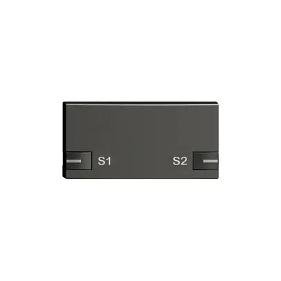 Touche 1/2, S1/S2, 2 LED ZEP noir 