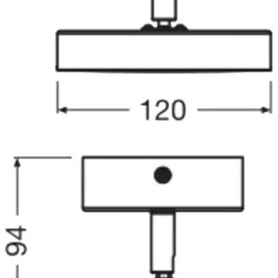 LED-Spot LEDVANCE Decor Moon 5.5W 280lm 830 Ø120×94mm schwarz 1×Spot 