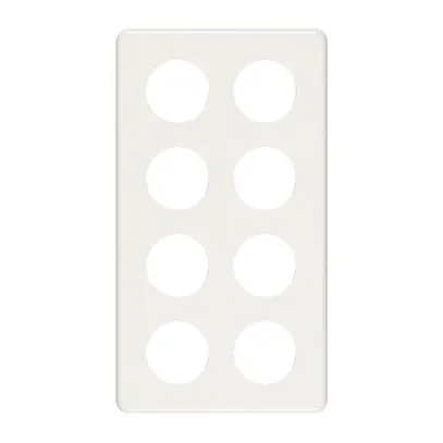 Placca di copertura 4×2 8×43 bianco 