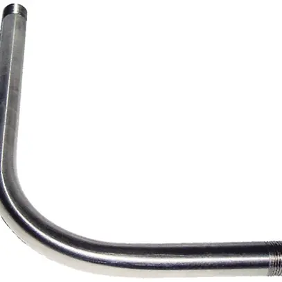 Coude avec filet acier inox. M20 