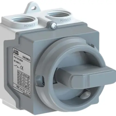 Interrutorre di sicurezza AP ABB, 4P 20A 400V plastica maniglia grigio 