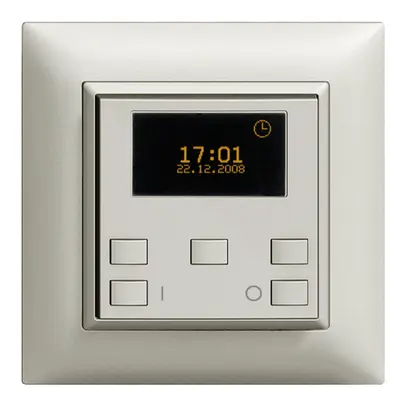 Minuteur astro. ENC ON-OFF 1c/1t ZEP EDIZIOdue gris clair 