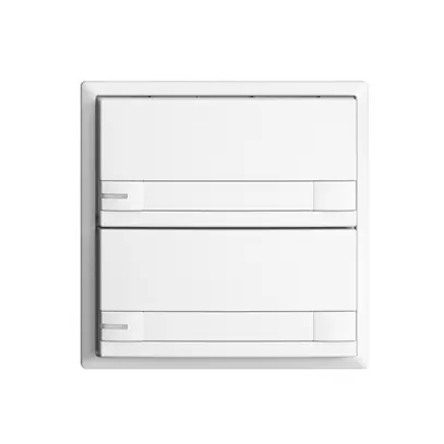 Pulsante KNX RGB EDUE, 250mW, c.LED RGB, carta, 2×pulsante, com.2×tasti, bi 