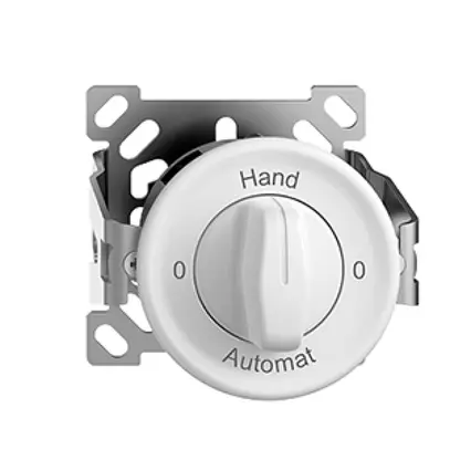 Interruttore rotativo AP STANDARDdue 2/1L bianco, con manopola, senza cappa 