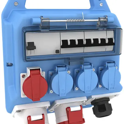 Distributore materia sintetica Bals EVKB 13, blu IP44 