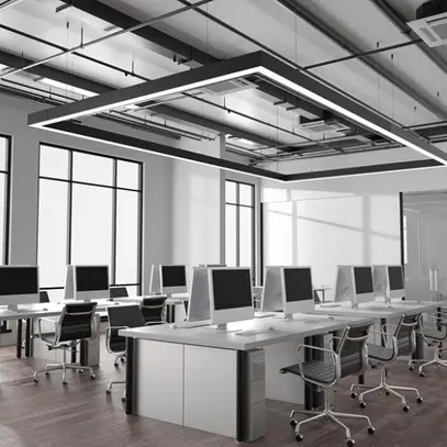 Parte luminosa DOTLUX CONNECT 12W 1400lm 830/840/850 DALI 204mm nero L-sinistra 