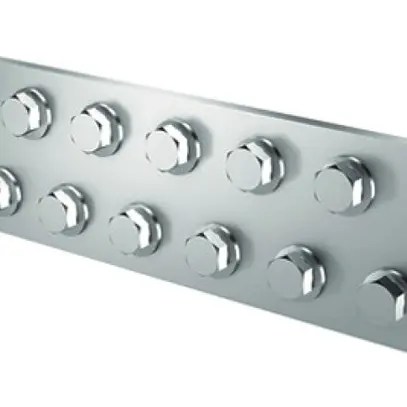 Potenzialausgleichsschiene Flury PA 21, Cu vsn, 2-reihig, 325×60×5mm, 16×M8 