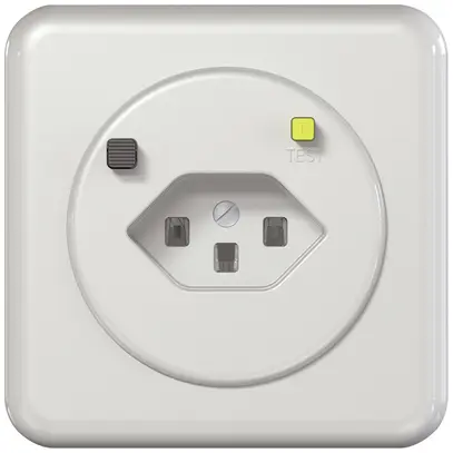 Prise FI ENC CLASSIC B T23 30mA blanc 