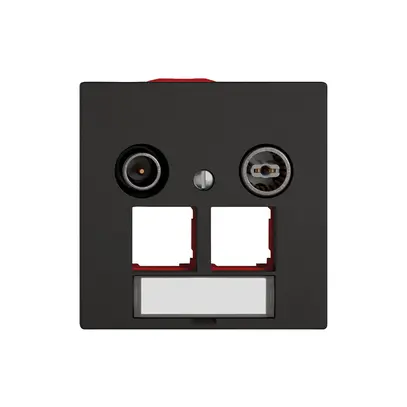 Multimediadose TV-R EDIZIO.liv SNAPFIX® EASYNET f.2×RJ45 S-One 19dB sz 