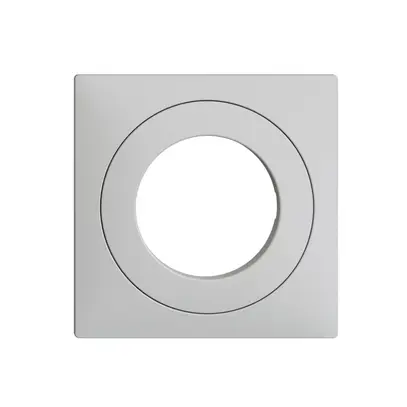 Frontset EDIZIOdue hellgrau 60×60mm für Schlüsselschalter 