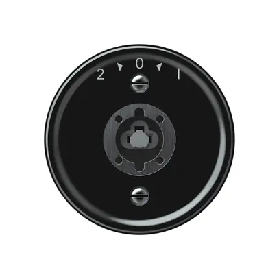 Pulsante rotativo origin senza cilindro 1P 2>0<1 10A 230V 60×60mm nero 